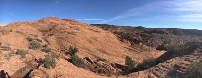 Landscape of the Whiterocks Amphitheatre trail